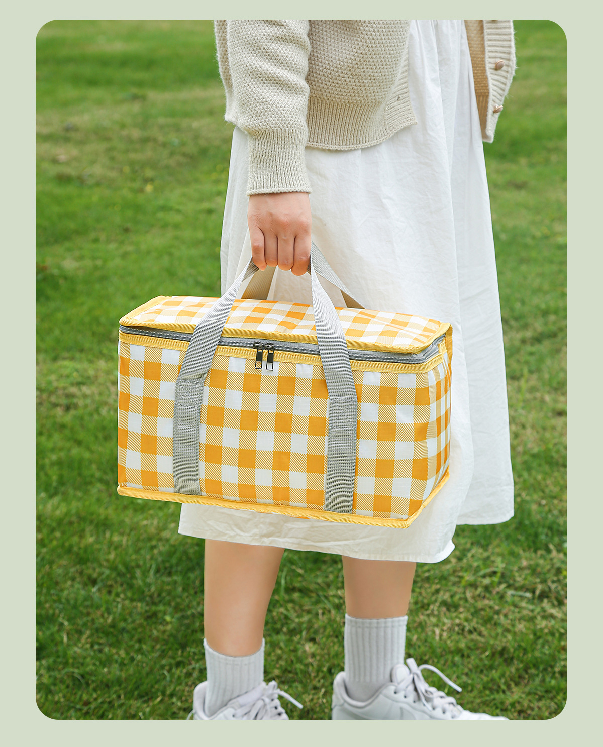 Large Capacity Insulated Picni - Tote Bag Sublimation recension och pris