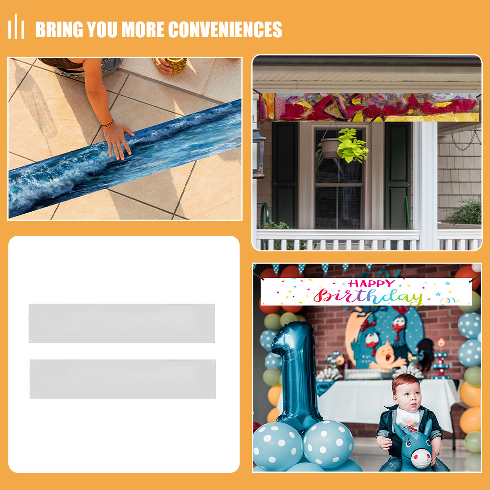 Large Blank White Banner for D - Yard Sign Blank recension och pris