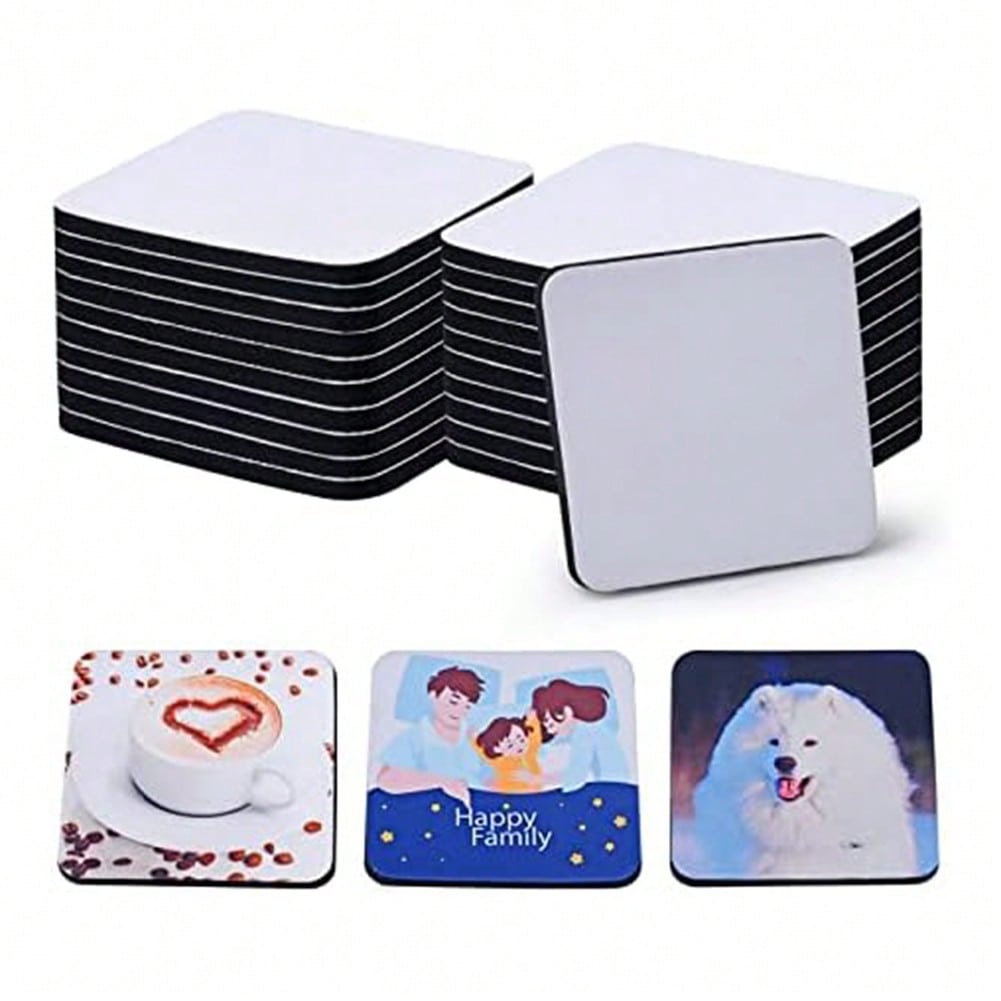 1PCS Square Sublimation Blanks - Coaster Sublimation Blank recension och pris