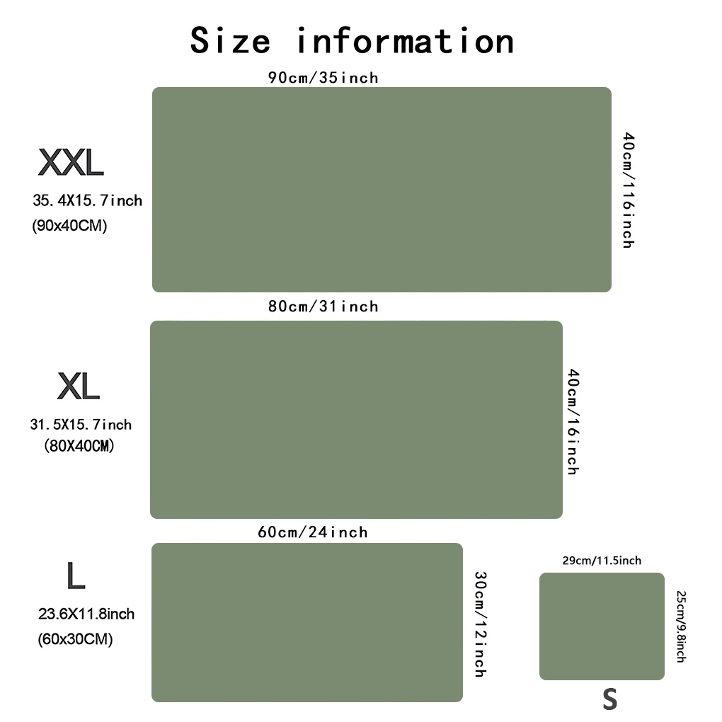 Solid green gaming mousepad la - Mouse Pad Blank Sublimation recension och pris
