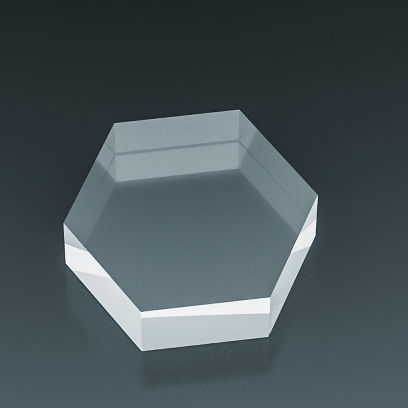 Clear Polished Hexagonal Acryl - Photo Acrylic Block recension och pris