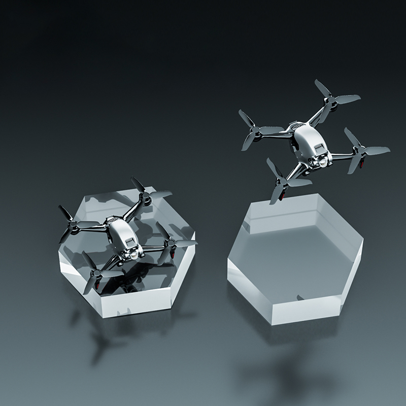Clear Polished Hexagonal Acryl - Photo Acrylic Block recension och pris