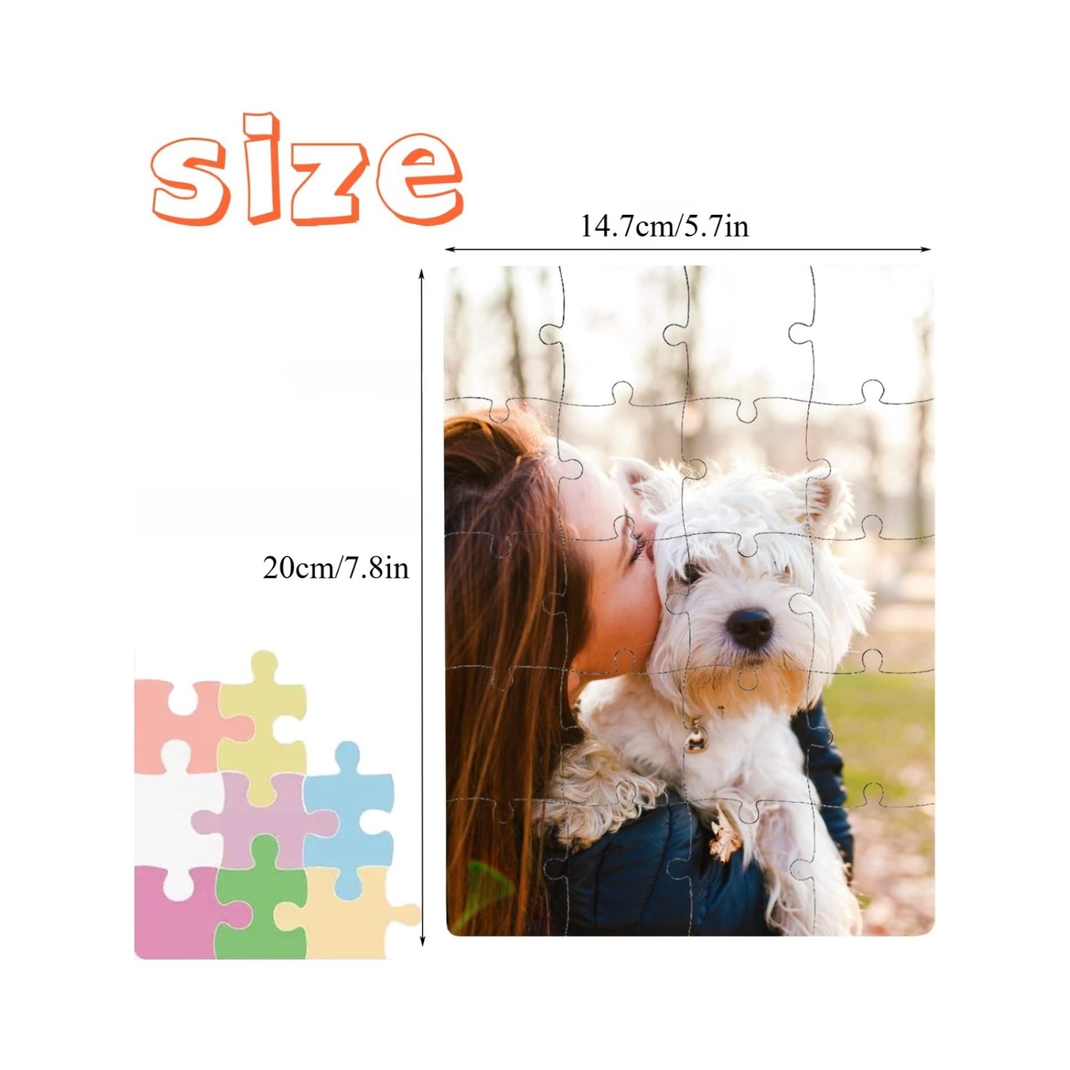 6pcs Blank Sublimation Puzzles - Puzzle Blank White recension och pris