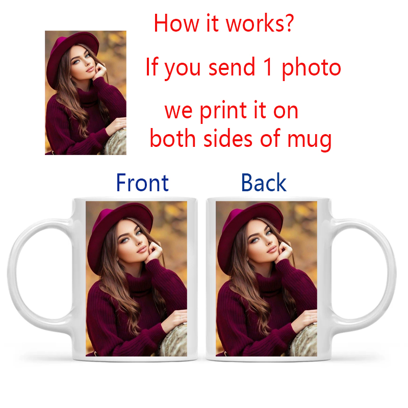 Personalized Your Photo Mug, C - Sublimation Mug White recension och pris
