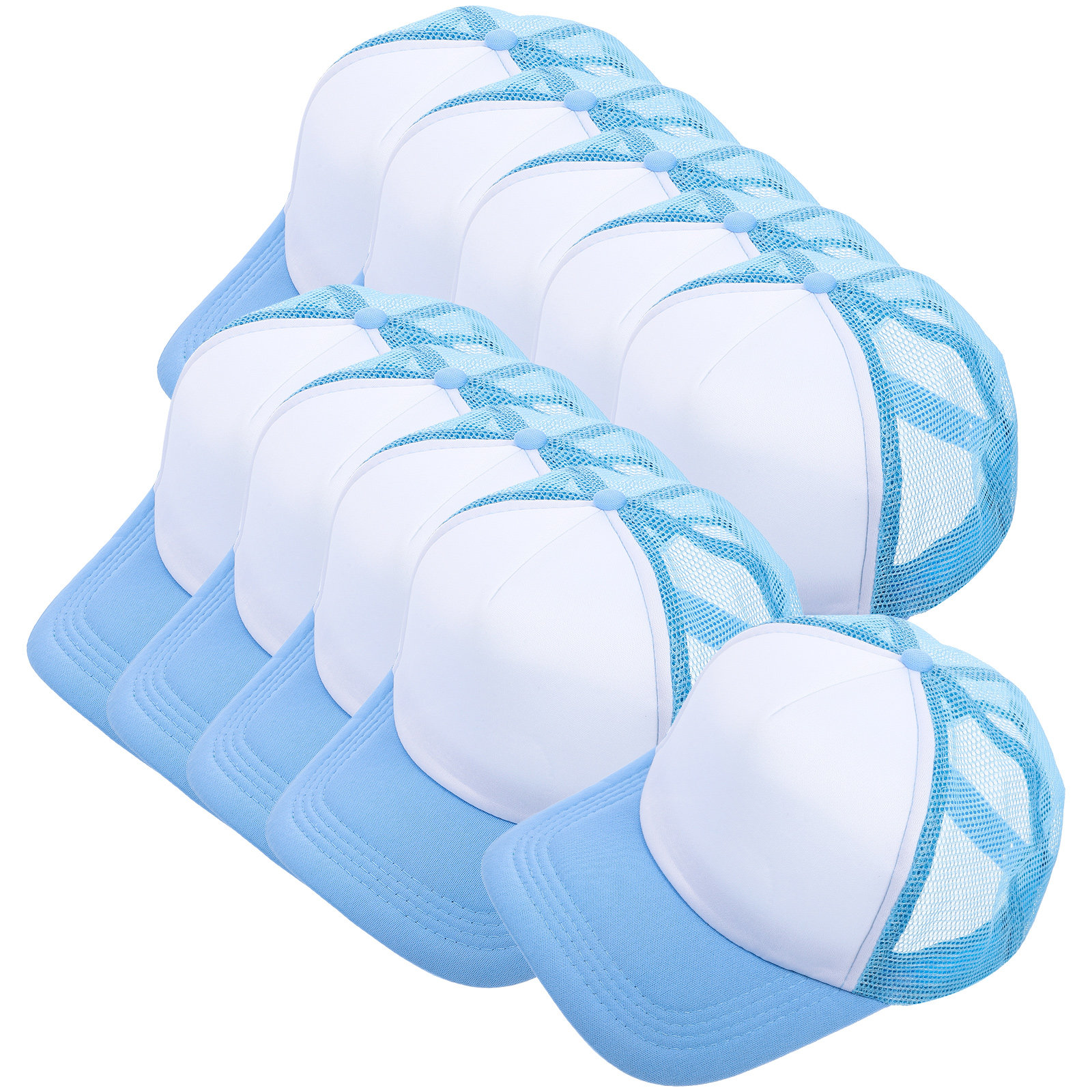 10Pcs Mesh Baseball Hat Blank  - Hat Sublimation Blank recension och pris