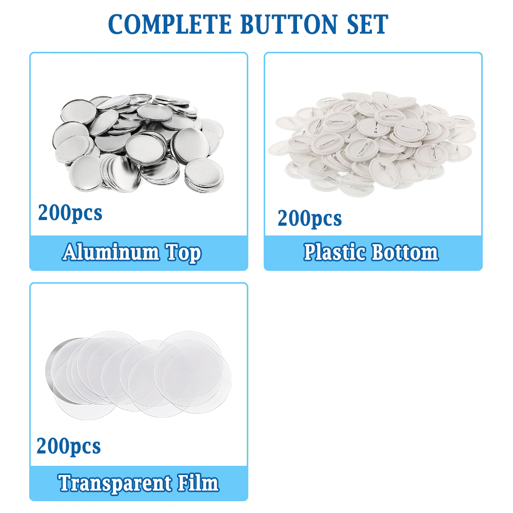 200pcs DIY Round Badge Making  - Button Badge Blank recension och pris