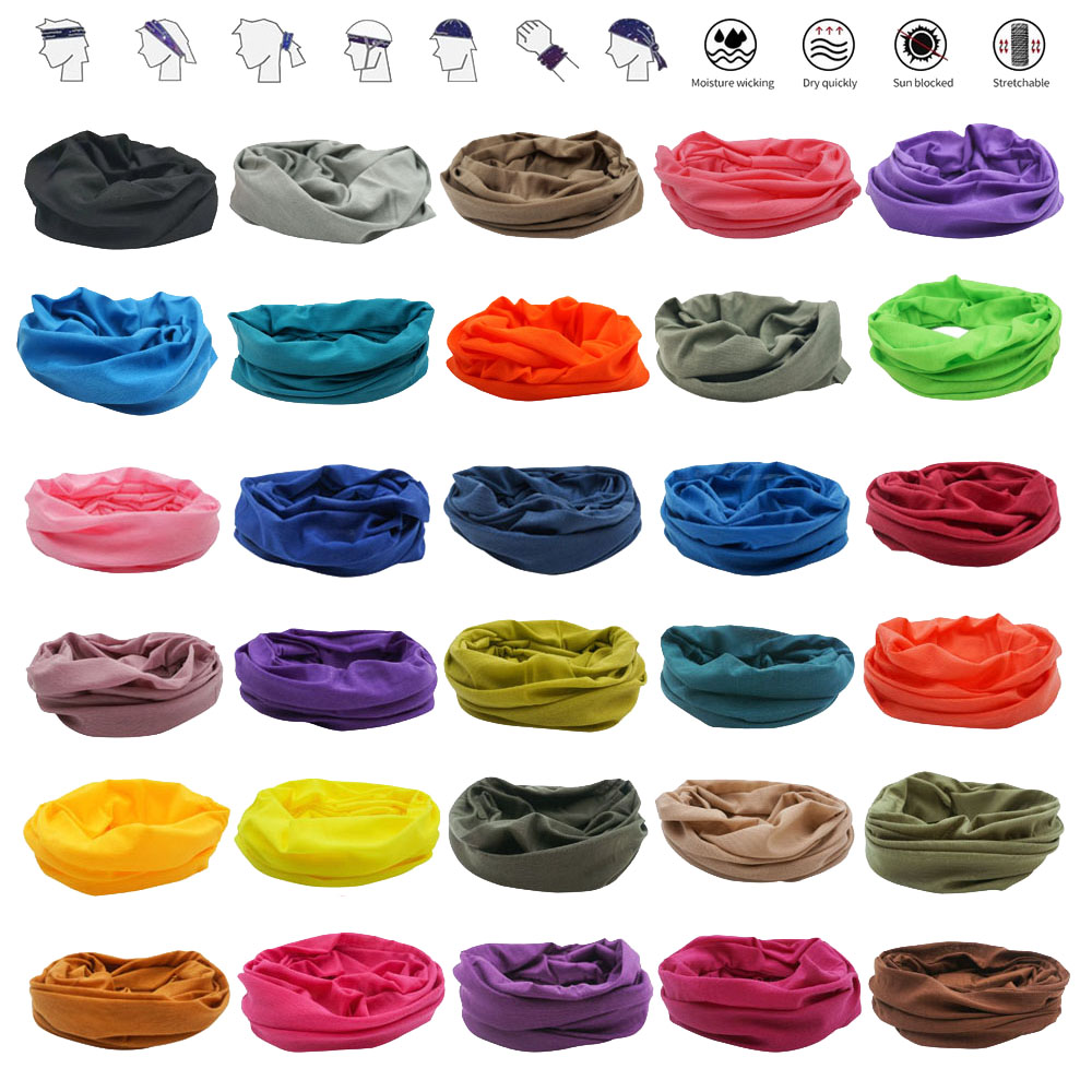 55 Solid Colors Outdoor Sports - Bandana Blank White recension och pris