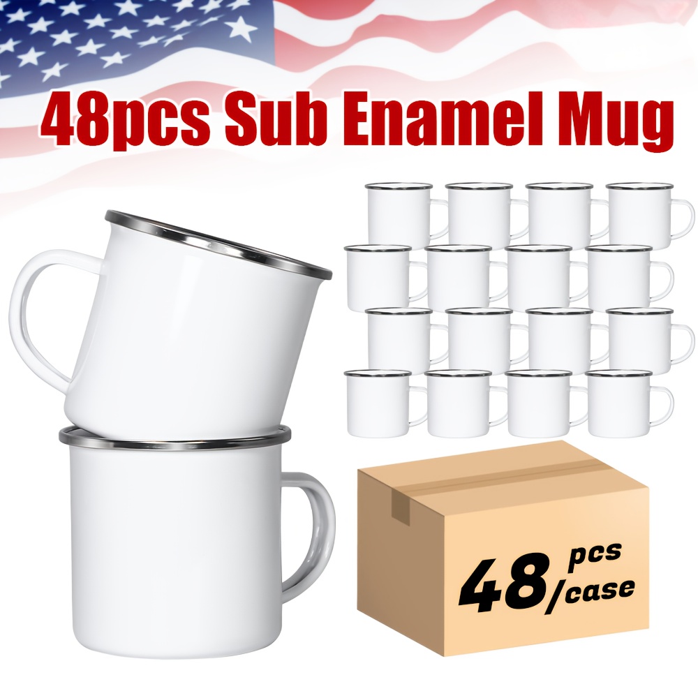 48pcs 11.83oz Sublimation Whit - Sublimation Mug White recension och pris