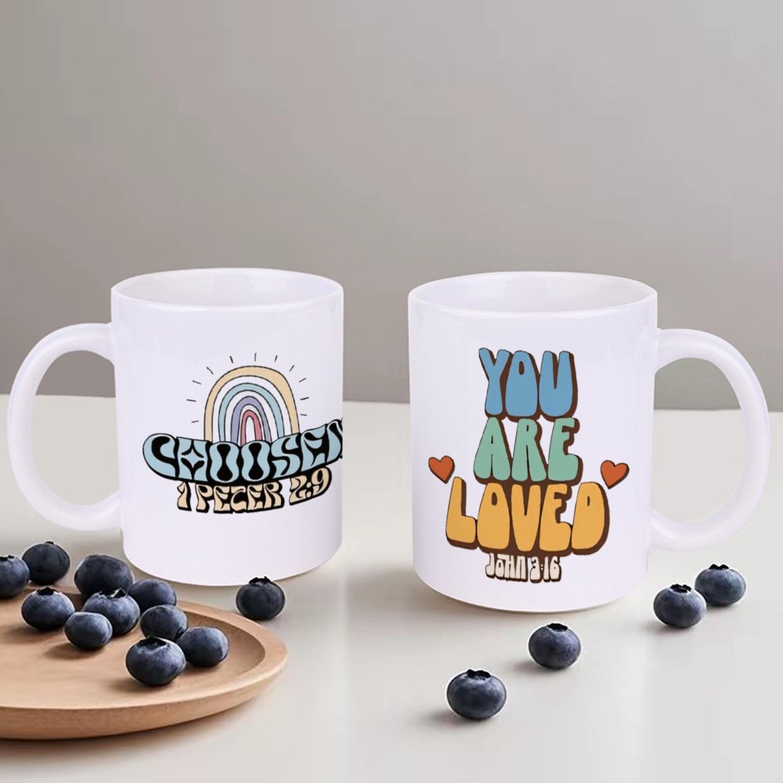 A Rainbow And A Rainbow With T - Sublimation Mug White recension och pris