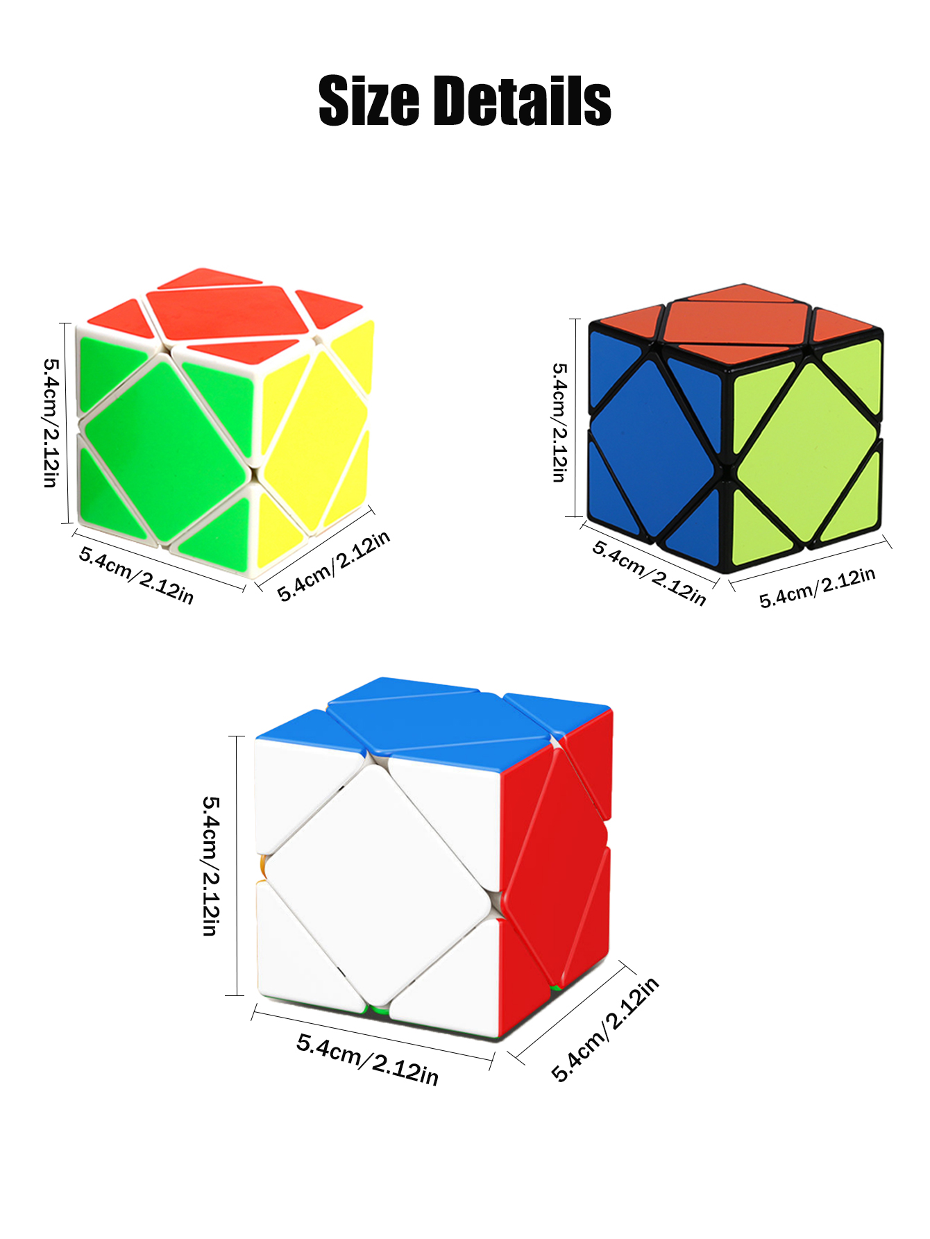 SENGSO Skewb Speed Cube Sticke - Puzzle Blank White recension och pris