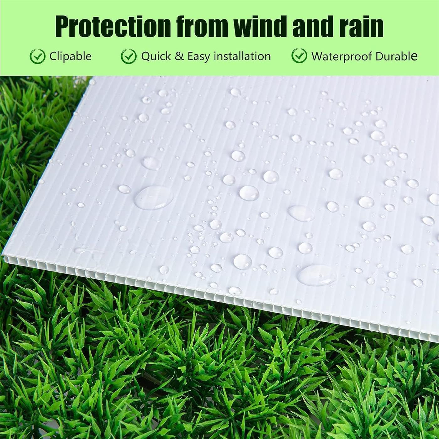 6 Pack 24x18 White Blank Lawn  - Yard Sign Blank recension och pris