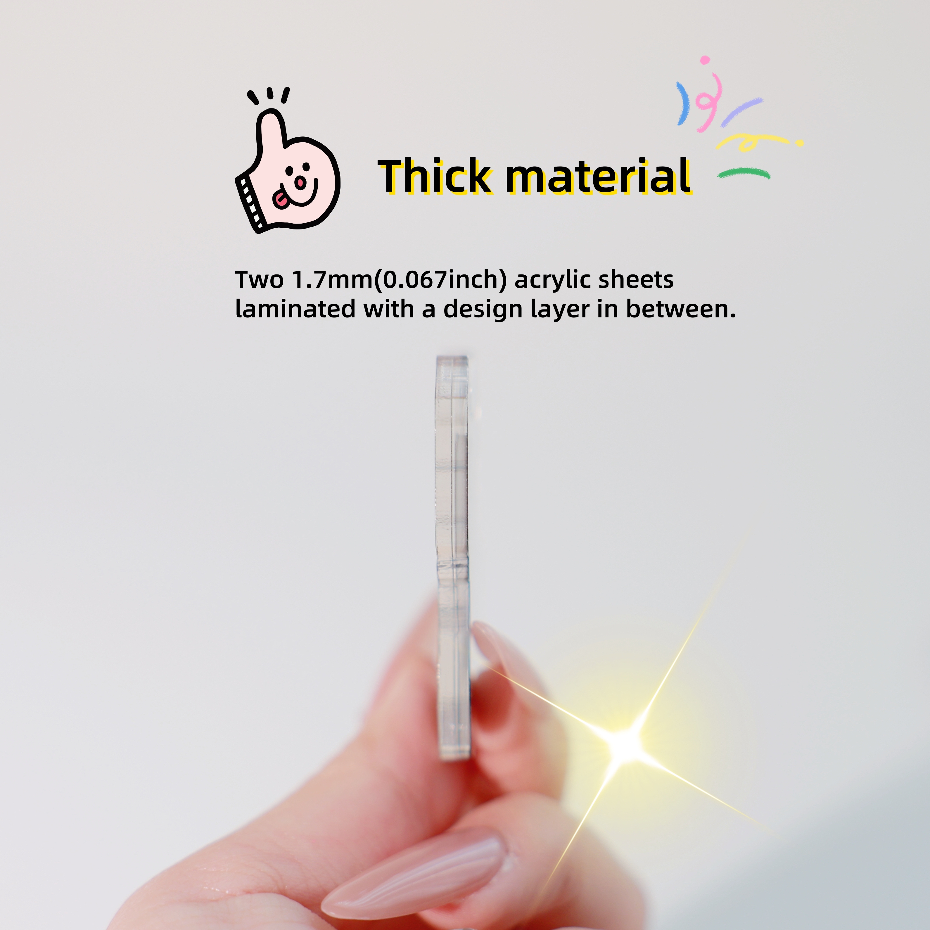 1pc Custom Double-Layer Acryli - Photo Acrylic Block recension och pris
