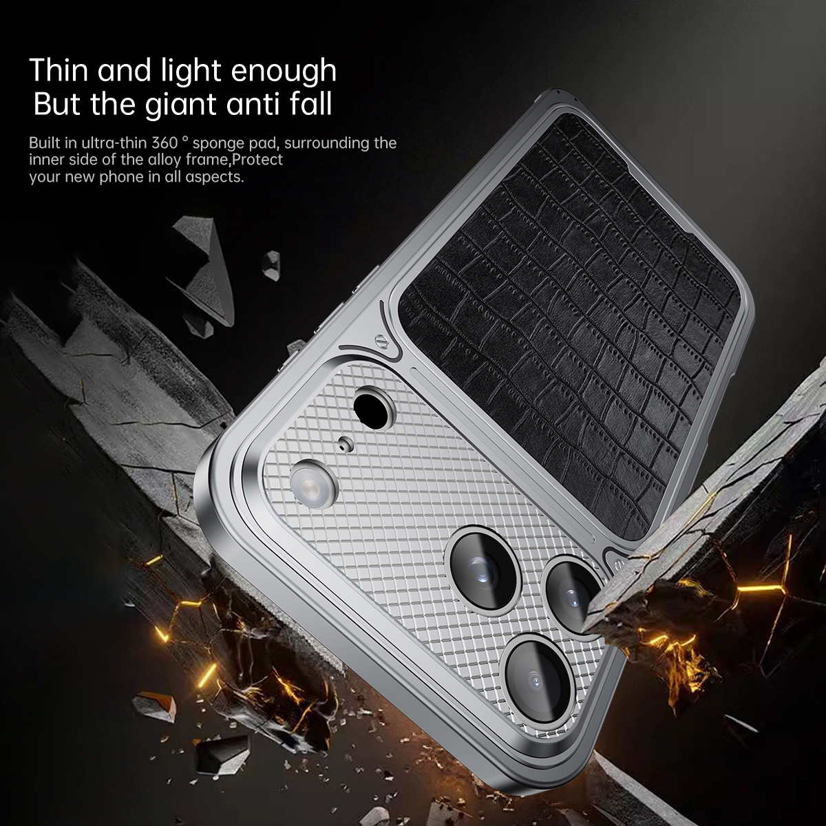 High End Crocodile Leather Pat - Metal Photo Panel recension och pris