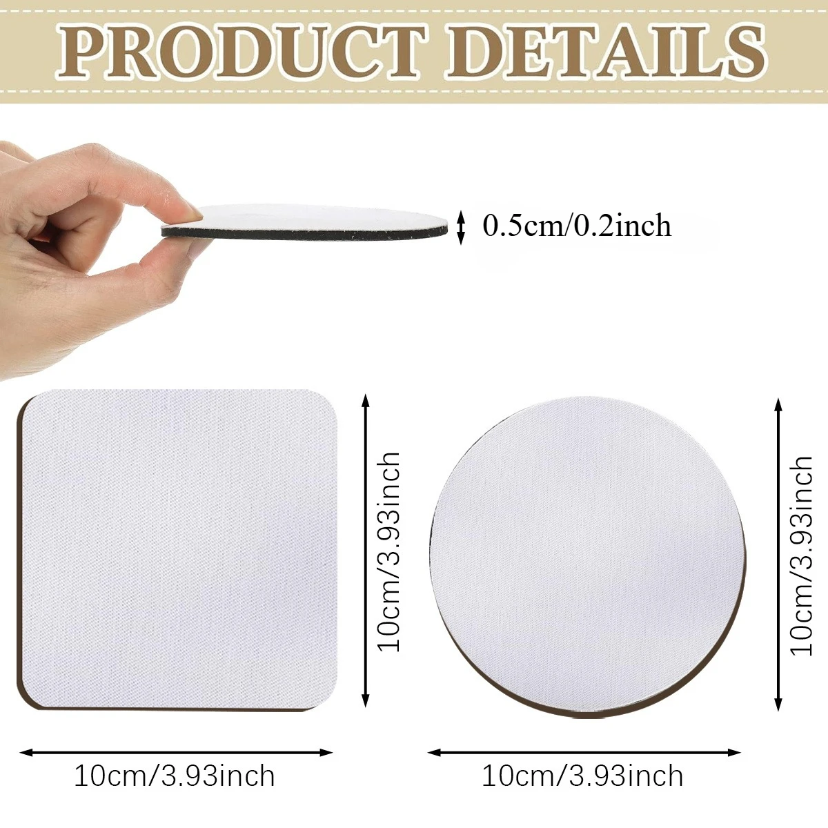 10/30pcs Sublimation Blank Coa - Puzzle Blank White recension och pris