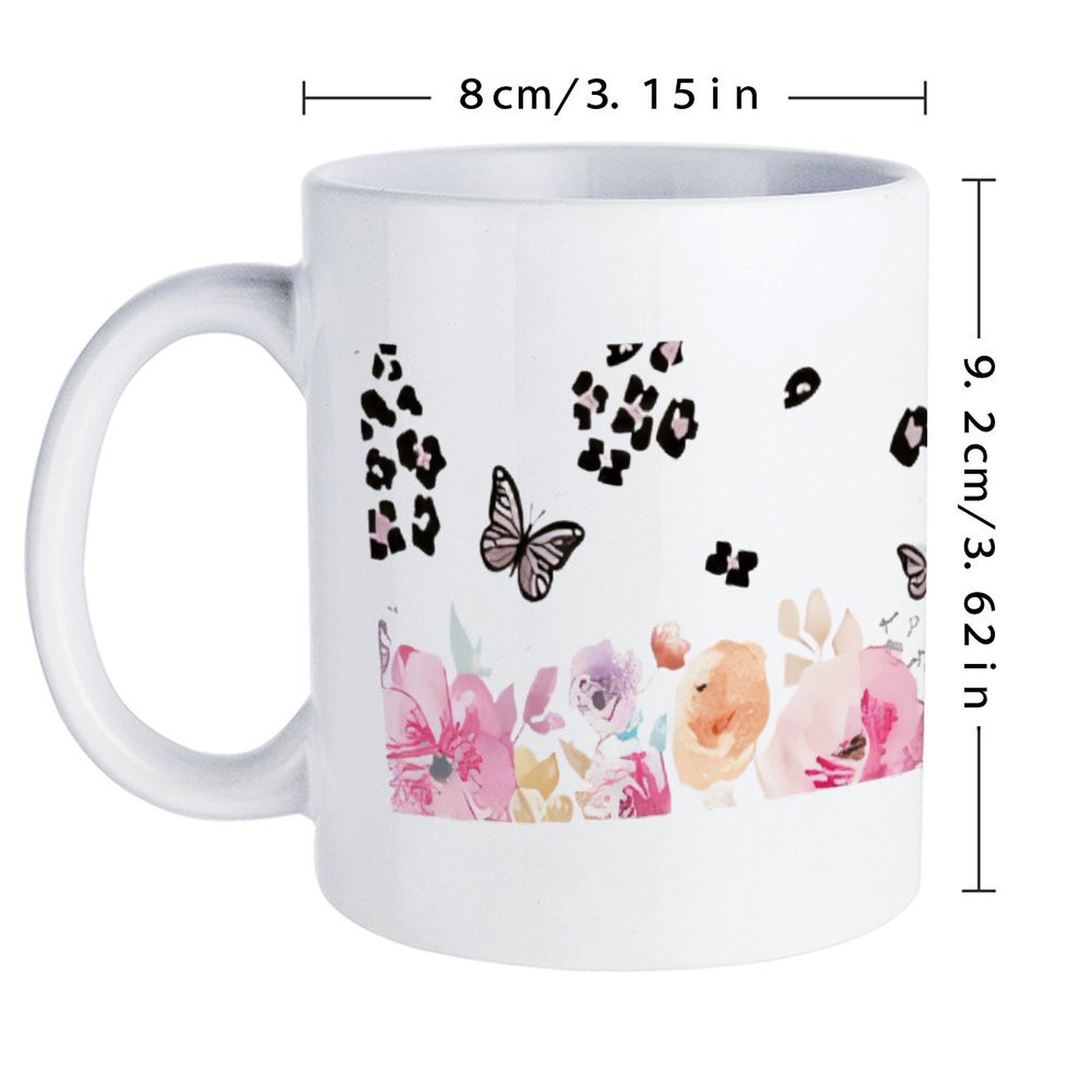 A Watercolor Painting Of Flowe - Sublimation Mug White recension och pris