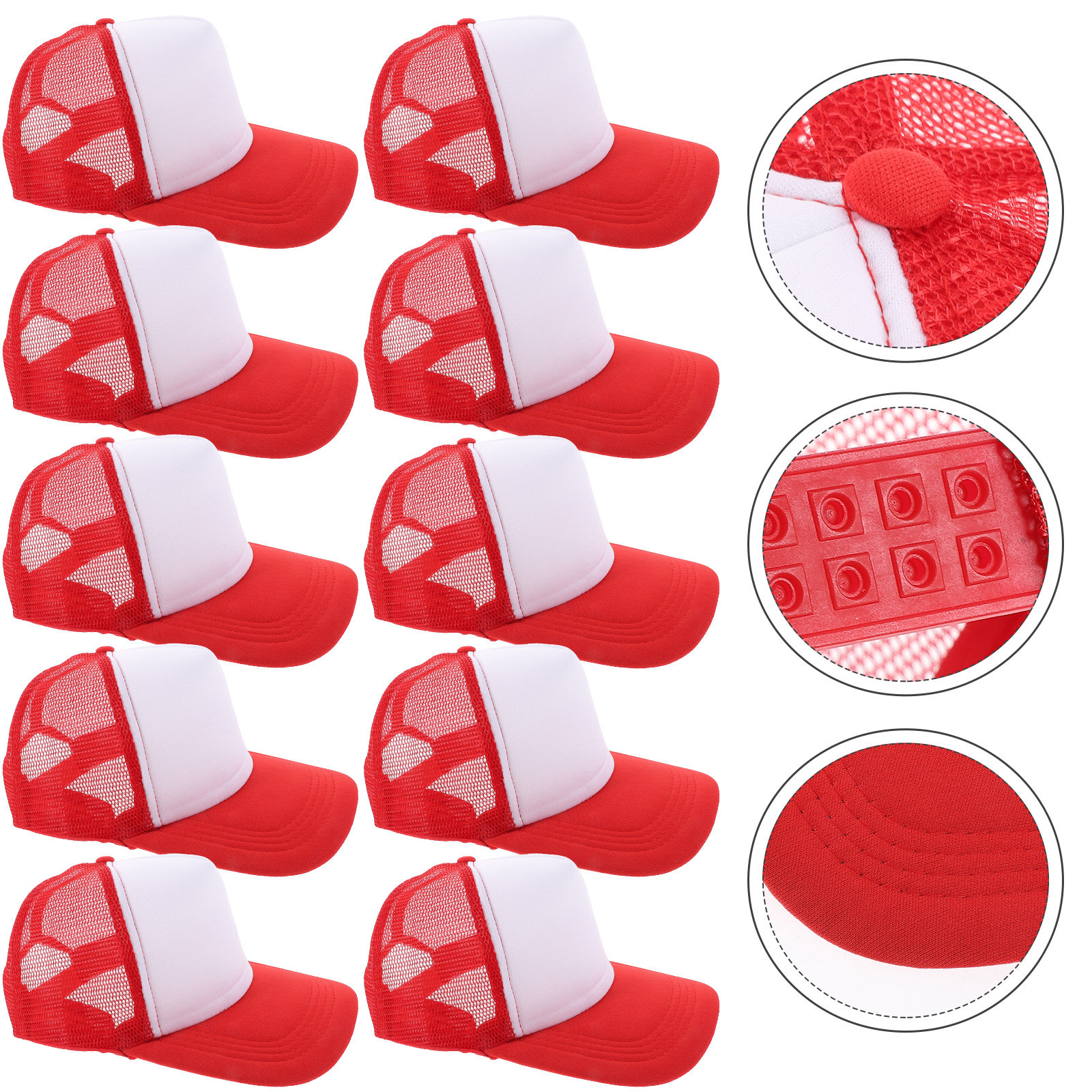 10pcs Blank Mesh Baseball Caps - Hat Sublimation Blank recension och pris
