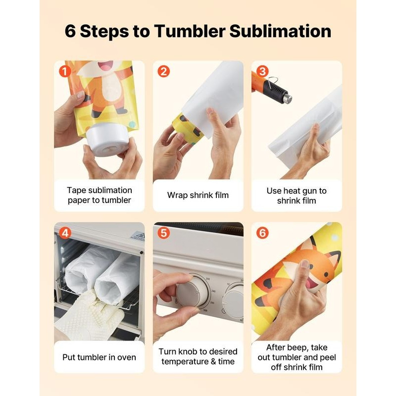 Sublimation Oven Machine, 13 Q - Tumbler 20Oz White recension och pris