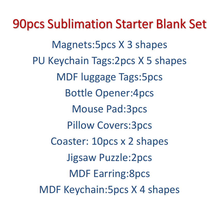 90pcs  Sublimation Blank Start - Pillow Cover Sublimation recension och pris