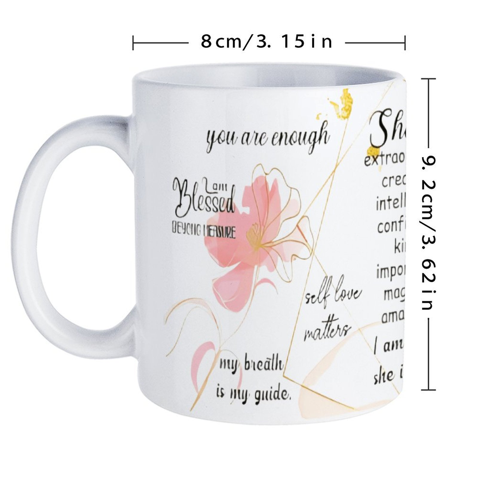 A Poster With A Quote About Sh - Sublimation Mug White recension och pris