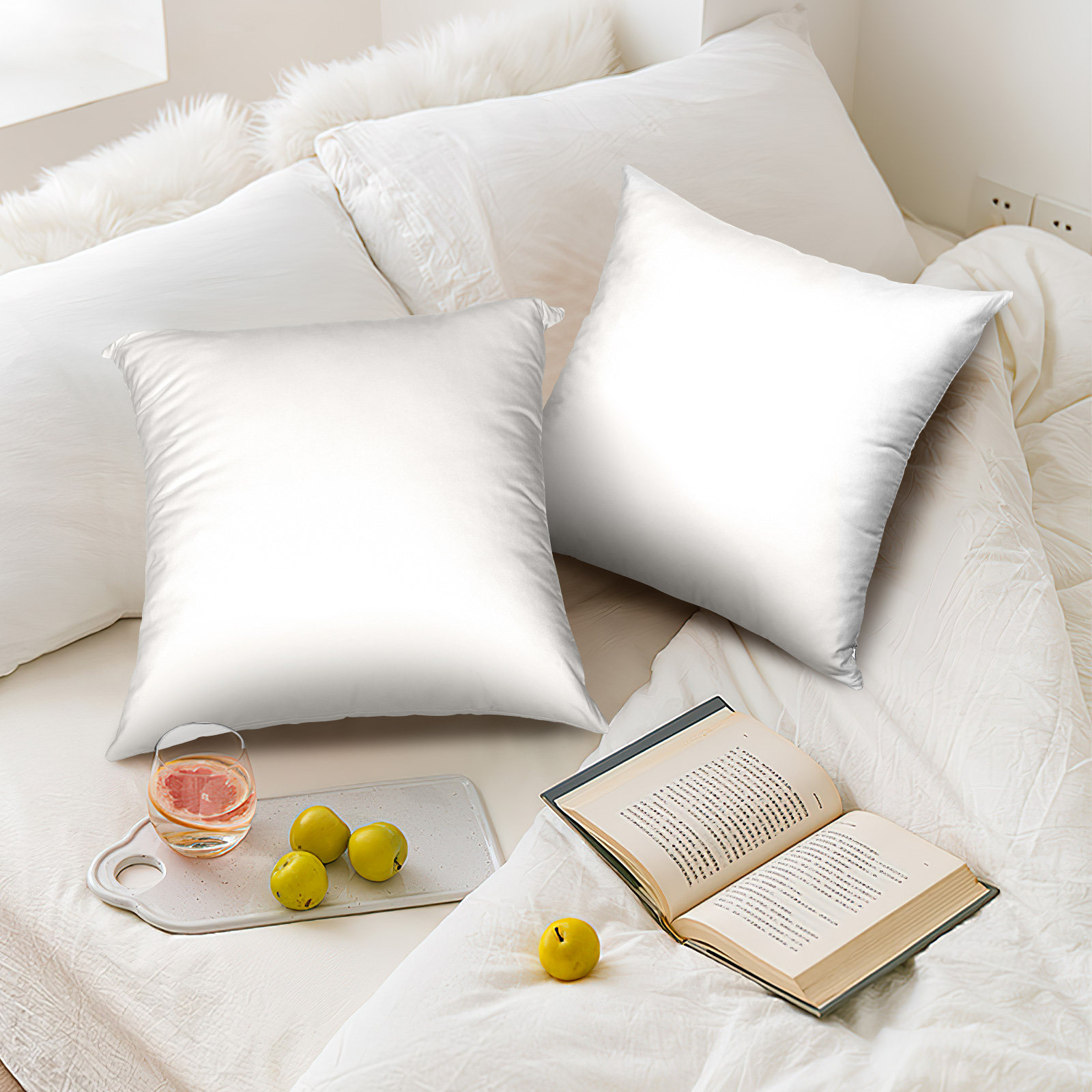 4Pcs White Sublimation Pillowc - Pillow Cover Sublimation recension och pris