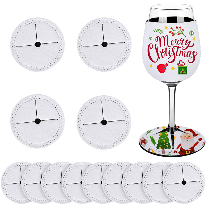 5/10Pcs Sublimation Wine Bottl - Coaster Sublimation Blank recension och pris