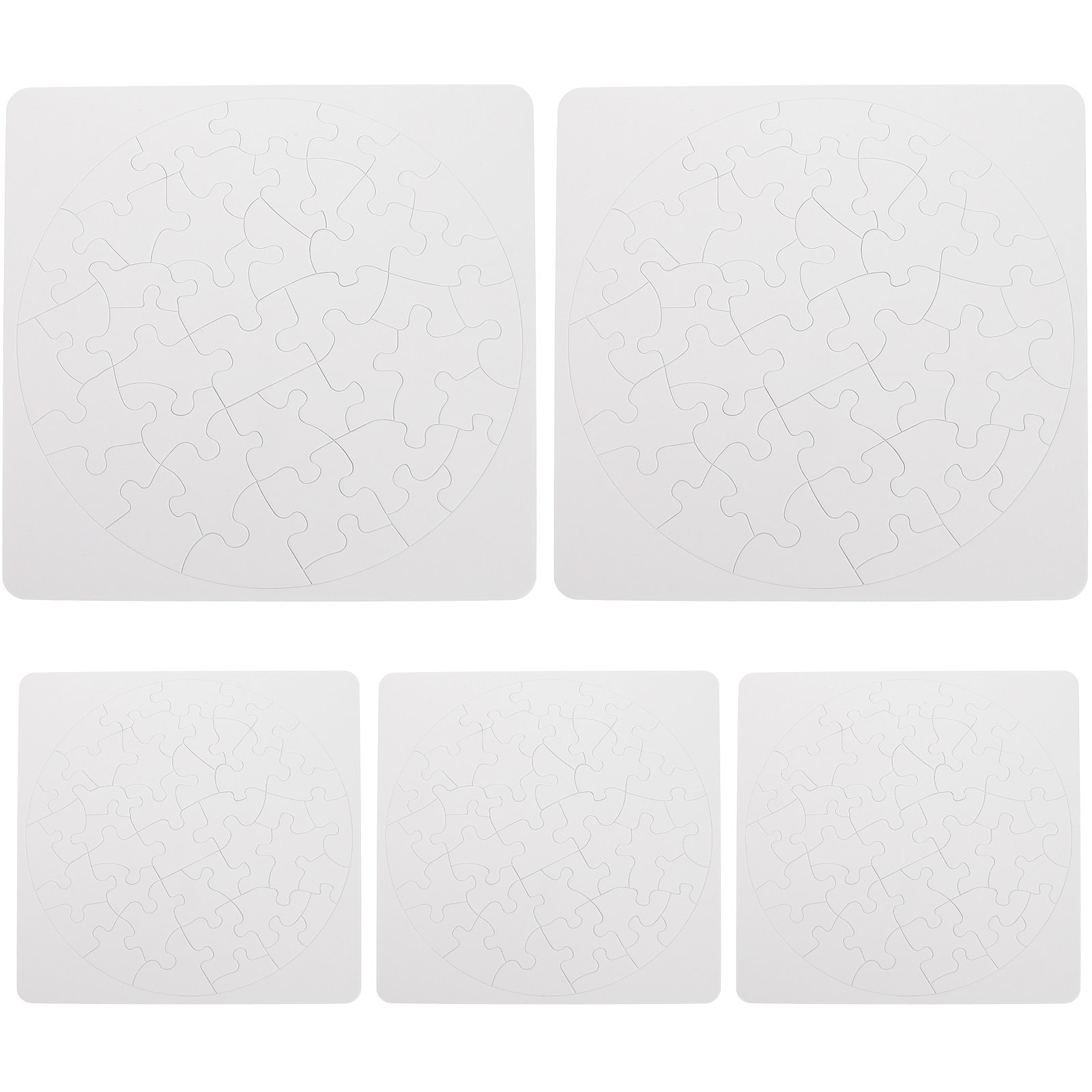 5 Sets Puzzle Sublimation Puzz - Puzzle Blank White recension och pris