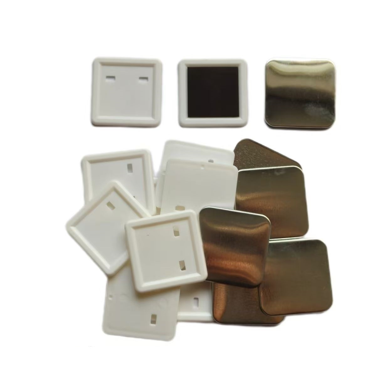 100pcs 50*50mm 2inch Square ma - Button Badge Blank recension och pris